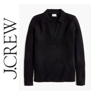 💵J Crew Factory VNeck Black Cashmere Sweater Size Medium